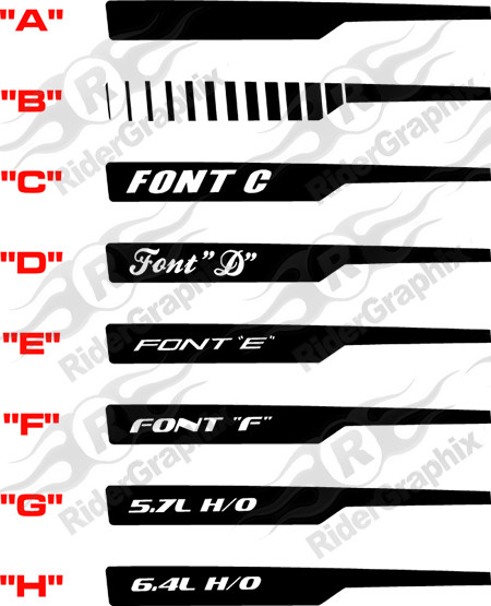 2011 - 2014 Dodge Charger Accent Q.P. Stripe Kit