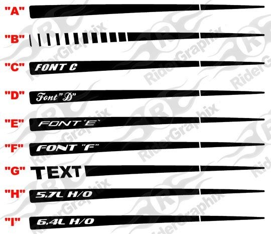 2011 - 2014 Dodge Charger Daytona Style Rear QP Decals