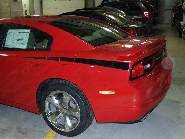 2011 - 2014 Dodge Charger Daytona Style Rear QP Decals