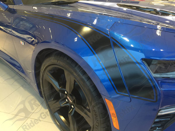 2016 - 2018 Camaro Side Retro Hockey Stripe Graphics