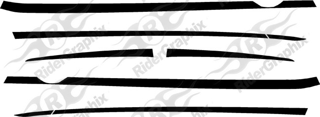 2016 - up Camaro Side Body Spear Decal Kit
