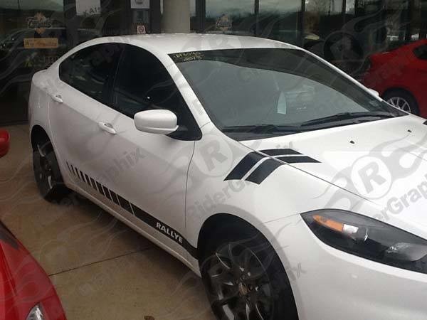 2013 - 2016 Dodge Dart Hood to Fender Hash Stripe kit