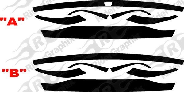 2013 - 2016 Dodge Dart Rear Blackout Stripe Kit