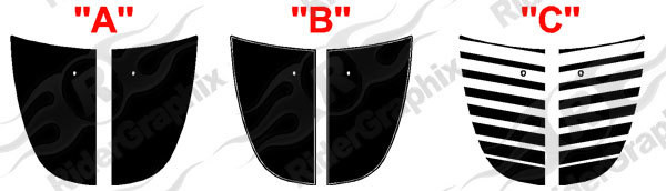 2013 - 2016 Dodge Dart Dart Hood Blackout Stripe Kit