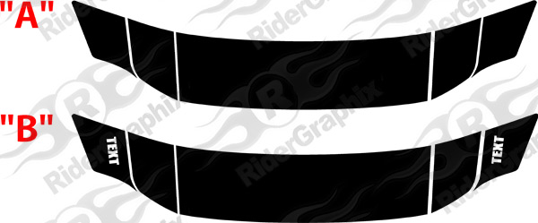 2015 - Up Dodge Charger Daytona Swinger Style Tail Stripe Kit