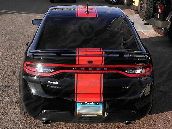 2013 - 2016 Dodge Dart Wide Center Rally Stripe Kit