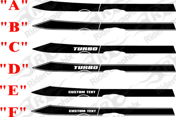 2013 - 2016 Dodge Dart Full Upper Bodyline Stripe Kit