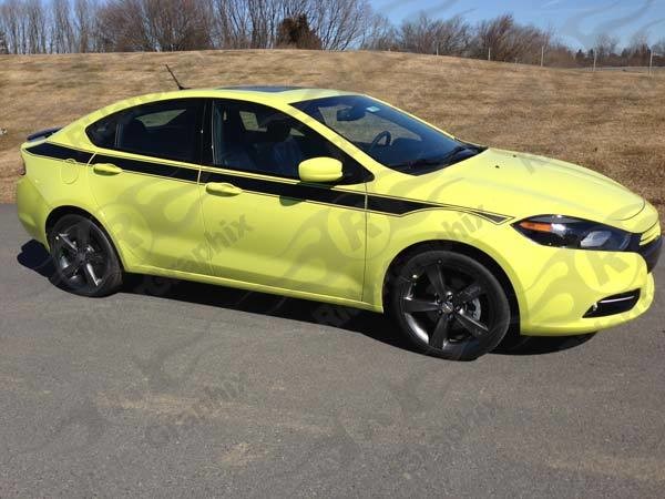 2013 - 2016 Dodge Dart Full Upper Bodyline Stripe Kit