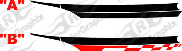 2013 - 2016 Dodge Dart Front Fender Accent Stripe Kit