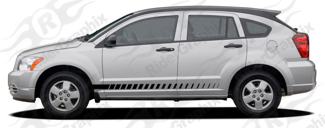 2007 - 2012 Dodge Caliber Rocker Panel Stripe Kits