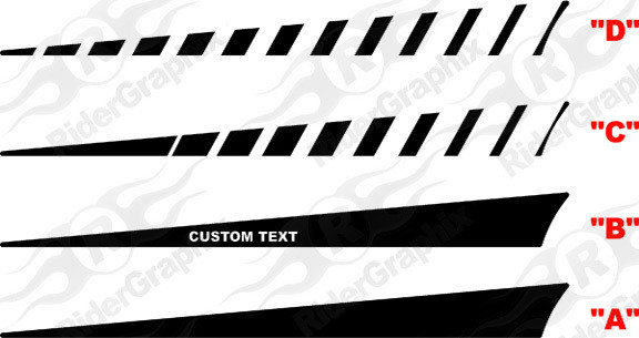 2007 - 2012 Dodge Caliber Side Accent Decal Kit