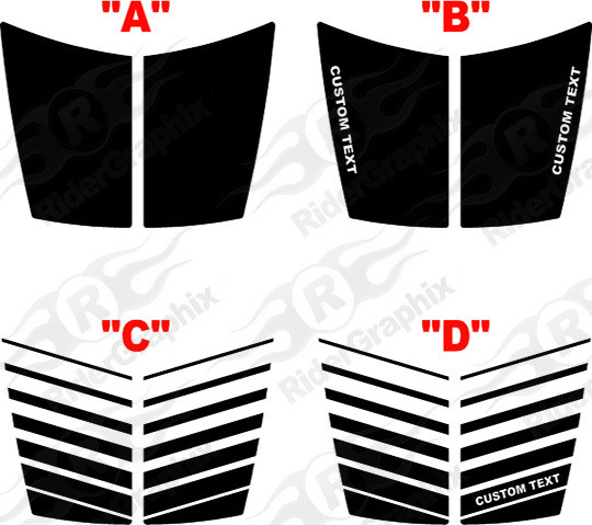 2007 - 2012 Dodge Caliber Hood Decal Kit