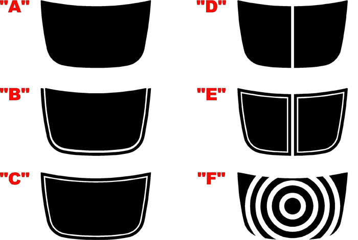 2009-2013 Kia Soul Hood Decal Kit