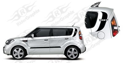2009-2013 Kia Soul Side Accent Decal Kit