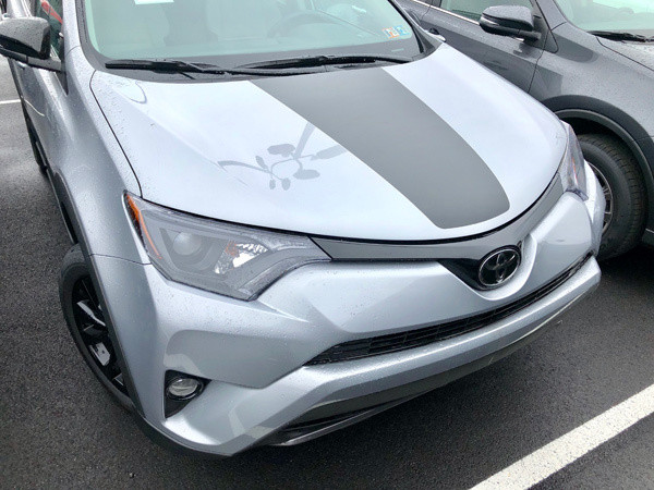 2013 - 2018 Up Toyota Rav4 Adventure Series Center Hood Accent Decal