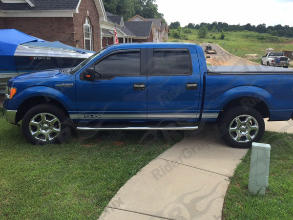 2009 & Up Ford F150 Rocker Panel Stripes