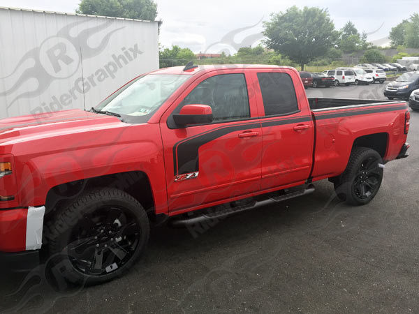 2014 - 2018 Silverado 1500 Rally Edition Style Side Hockey Stripes