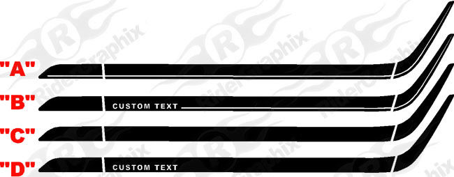 2010 - 2014 Ford Mustang Lower Side Accent Stripes