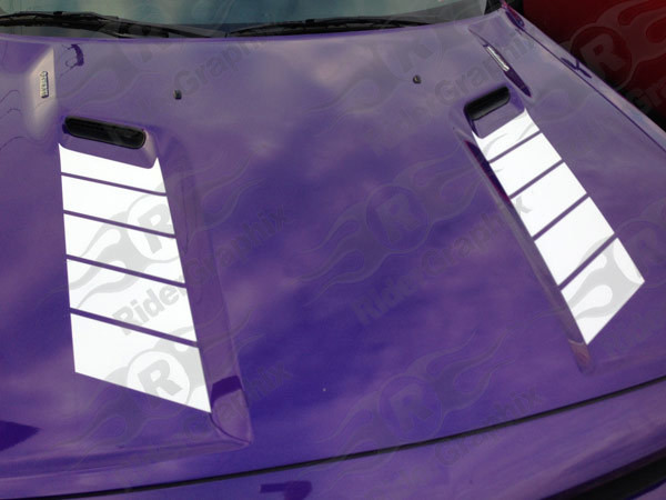2008 - 2014 Dodge Challenger Hood Vent Decal kit