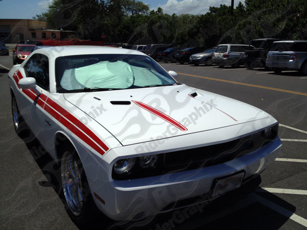 2008 - 2014 Dodge Challenger Hood Spear Vinyl Graphics