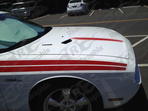 2008 - 2014 Dodge Challenger Hood Spear Vinyl Graphics