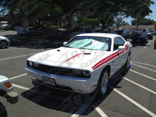 2008 - 2014 Dodge Challenger Hood Spear Vinyl Graphics