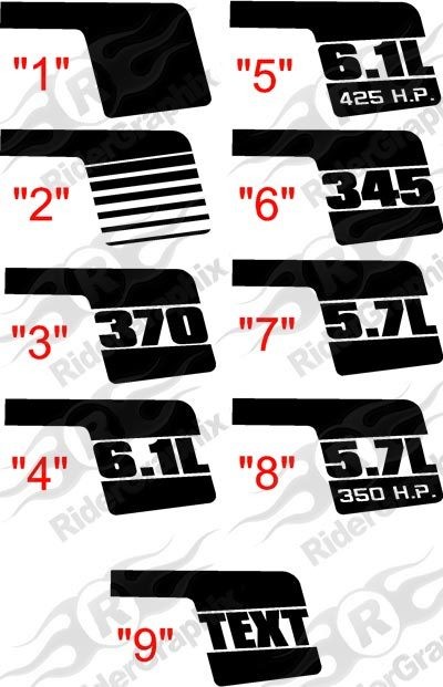 2006 - 2010 Dodge Charger Retro Gen2 Cuda Hockey Stick Stripes