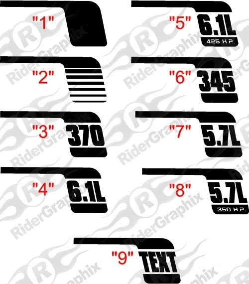 2006 - 2010 Dodge Charger Retro Gen 1 Cuda Hockey Stick Stripes