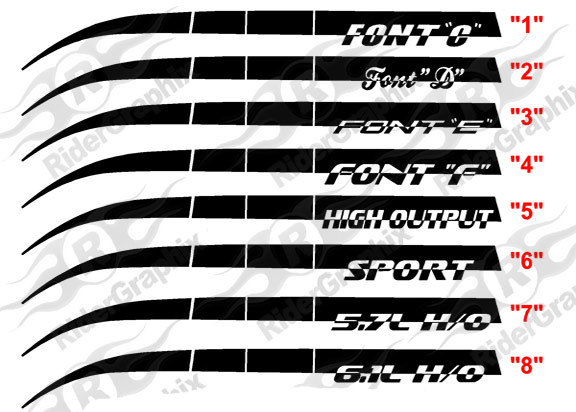 2006 - 2010 Charger Over/Under Stinger Q.P. Stripe Kits