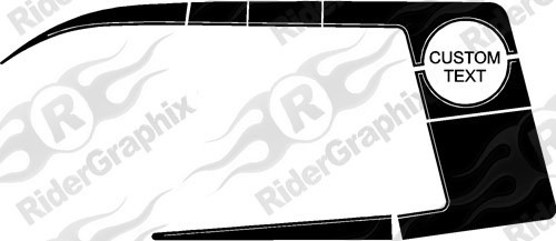 2006 - 2010 Charger 1970 Super Bee inspired Quarter Panel Stripe Kits