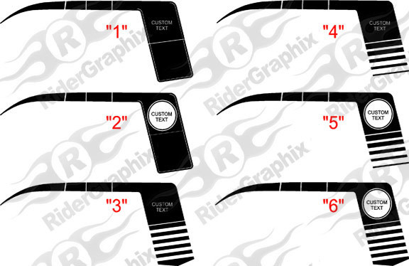 2006 - 2010 Charger Super Bee Style Quarter Panel Stripe Kits