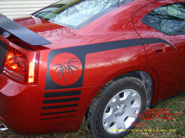 2006 - 2010 Charger Super Bee Style Quarter Panel Stripe Kits