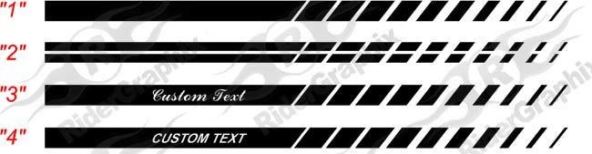 2011-2014 Charger Daytona Style Strobe Rocker Panel Stripe Kits