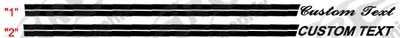 2006 - 2010 Charger Rally Style Rocker Panel Stripe Kits