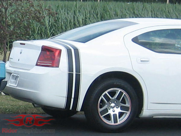 2006 - 2010 Charger 68' Retro Twin Bumble Bee Style Stripe Kit
