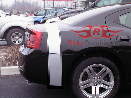 2006 - 2010 Charger Retro Bumble Bee Tail Stripe Kit