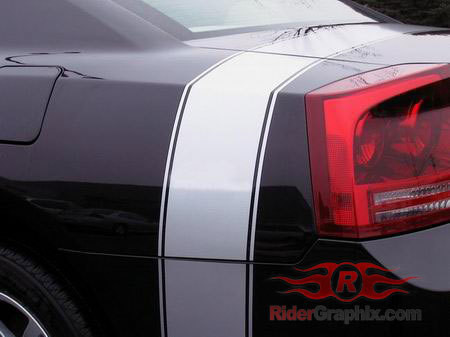 2006 - 2010 Charger Retro Bumble Bee Tail Stripe Kit