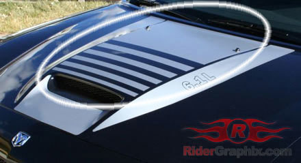 2006 - 2010 Charger SRT Hood Main Decal Kit