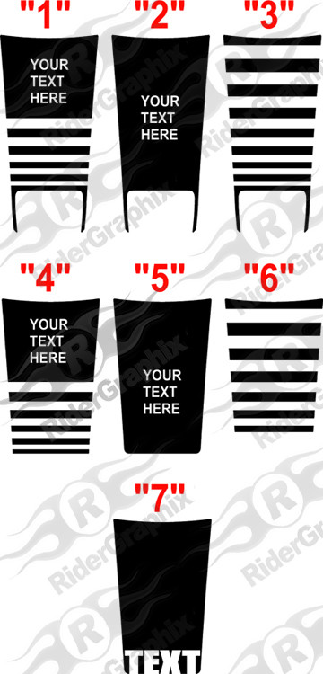 2006 - 2010 Charger SRT Hood Main Decal Kit