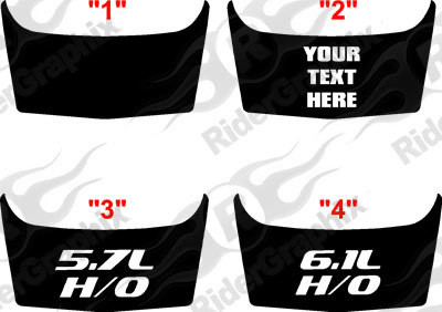 2006 - 2010 Charger SRT Hood Intake Decal Kit