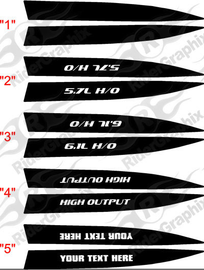 2006 - 2010 Charger SRT Hood Side Spear Decal Kit