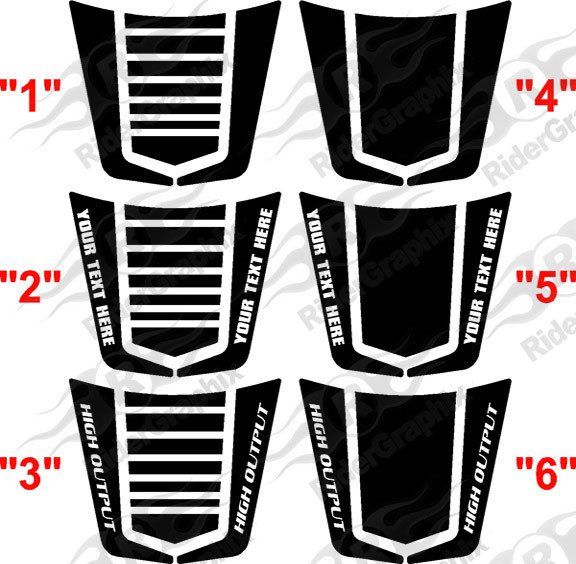 2006 - 2010 Charger Factory Style Hockey Hood Decal Kit