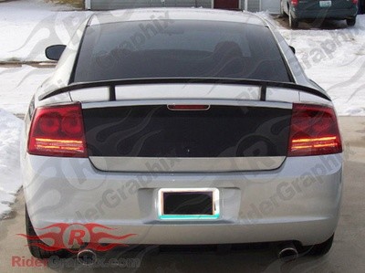 2006 - 2010 Charger Daytona Style Trunk Blackout Decal Kit