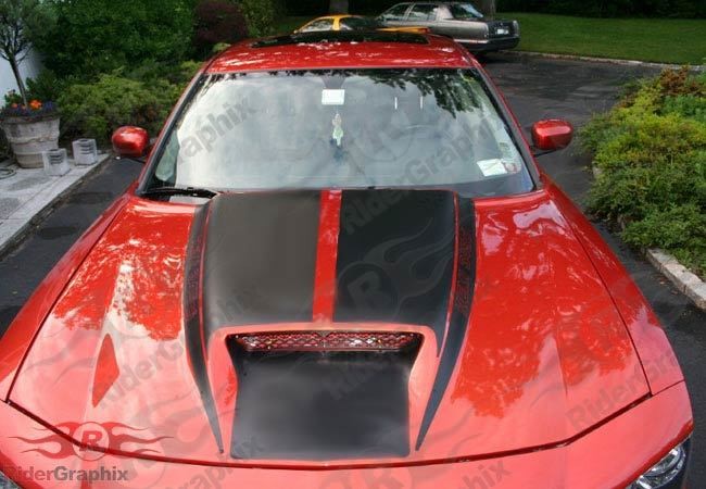 2006 - 2010 Charger Ram-Air Hood Side Spear Decal Kit