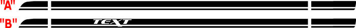 2011 - 2014 Dodge Charger SRT Style Rocker Panel Stripes