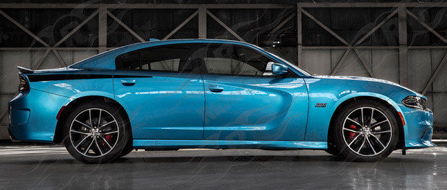 2015 & Up  Dodge Charger Daytona Style Rear QP Decals