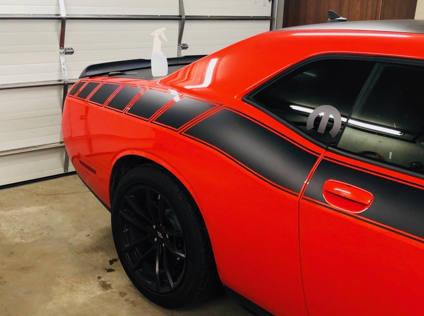2017 - Up Dodge Challenger Extension Stripes for Factory TA Stripe