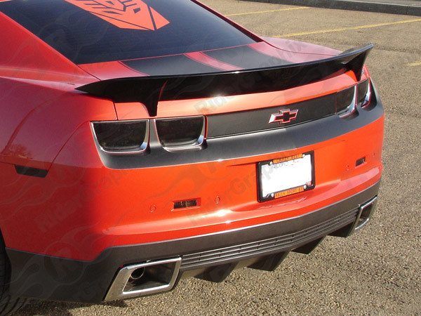 2010 - 2013 Chevrolet Camaro Rear Trunk and Fascia Blackout Decals kit