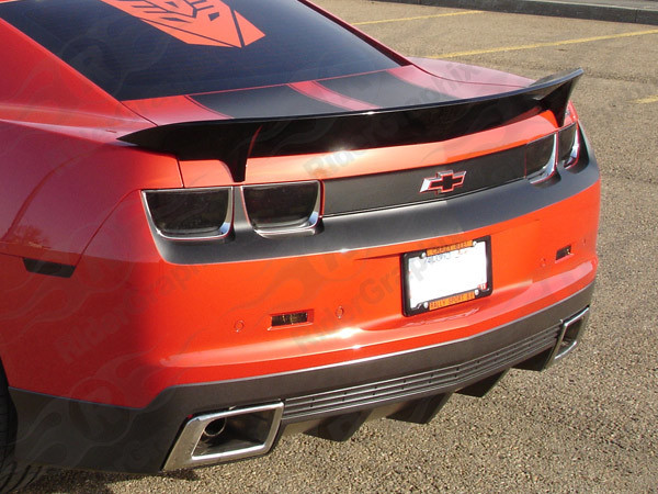 2010 - 2013 Chevrolet Camaro Rear Trunk and Fascia Blackout Decals kit