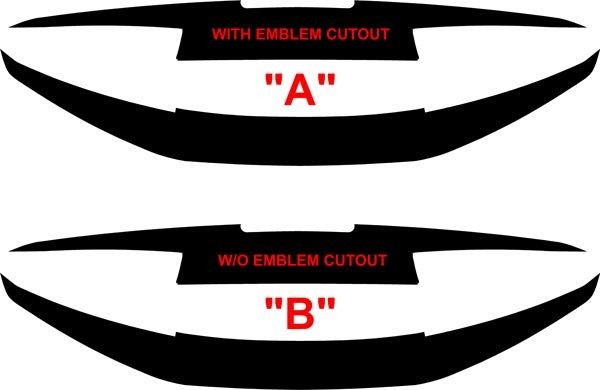 2016 - 2018 Chevrolet Camaro Rear Trunk &amp; Bumper Combo Blackout Decals kit
